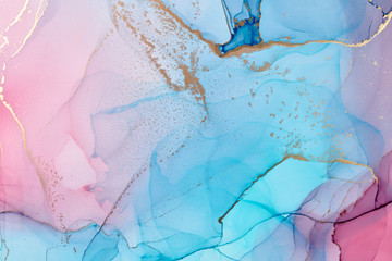  Abstract colorful background, wallpaper. Mixing acrylic paints. Modern art. Paint marble texture. Alcohol ink colors  translucent