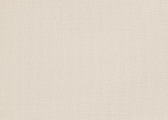 Canvas burlap fabric texture background for arts painting in beige light white sepia cream color.