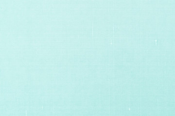 Cotton silk blended fabric wall paper texture pattern background in pastel white pale green cyan turquoise blue color