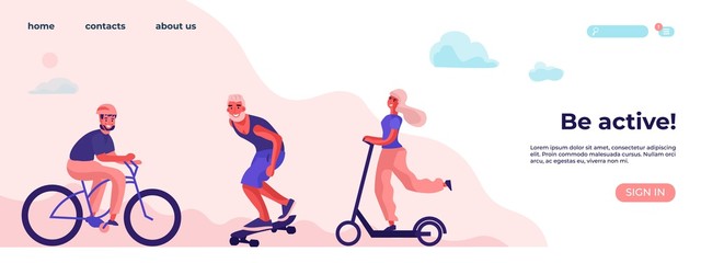 Fototapeta premium Be active and physical activity