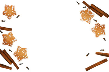 Ginger cookies and fragrant Christmas spices