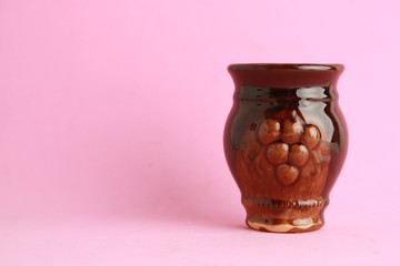earthenware glass for old wine