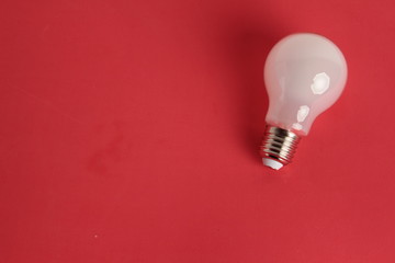 light bulb on colorful background