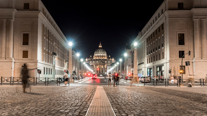 Obraz premium Main facade of the Basilica of San Pietro, Vatican. Rome