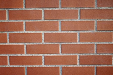 Mauer aus Backsteinen