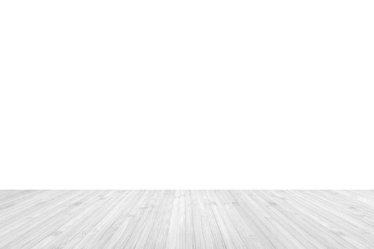 Isolated bamboo wood floor texture on white wall background