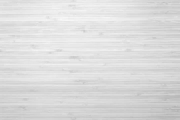 Fototapeten Bamboo wood background in white gray color top view.. © Chinnapong