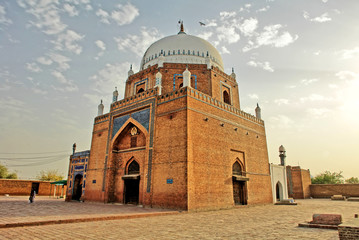Mausoleum of Baha-ud-Din Zakaria in Multan, Pakistan © robnaw
