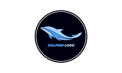 Dolphin silhouette logo