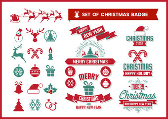 christmas Retro Vector for banner, poster, flyer