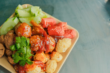 salad with chicken
