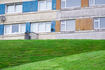 Poor council house flats people living in poverty UK