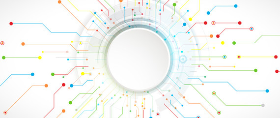 Obraz premium abstract structure circuit computer technology business background