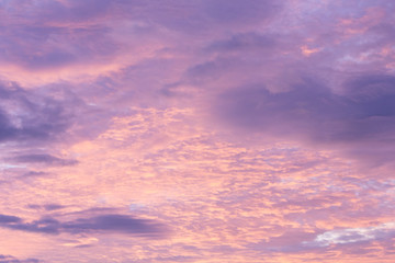 Naklejka na ściany i meble pastel tones of sky sunset maybe clouds clouds pink purple lavender picture