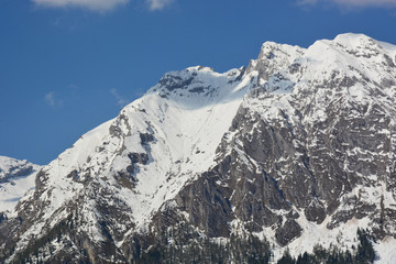 mountains in winter