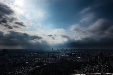 神秘的な東京の空　Mystical Tokyo Sky
