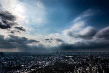 神秘的な東京の空　Mystical Tokyo Sky