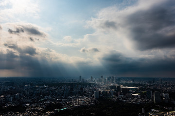 神秘的な東京の空　Mystical Tokyo Sky