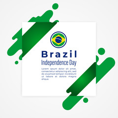 Happy Federative Republic of Brazil Independence Day Vector Design Template Illustration