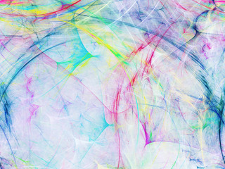 blue abstract fractal background 3d rendering illustration