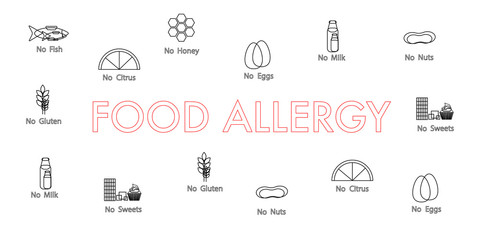 Food Allergy web banner concept