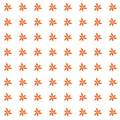 Yellow orange flower abstraction watercolor illustration pattern