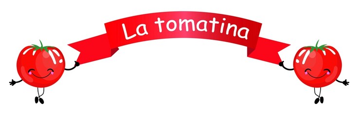 Astract images for la tomatina festival of spain ..
