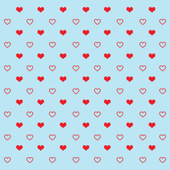  heart seamless pattern valentine vector love cartoon scarf isolated illustration