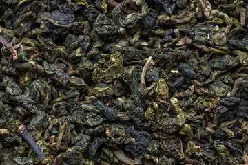 Fototapeta na wymiar dry aromatic tea as background