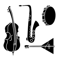 Vector illustration musical instruments