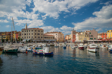 Korcula, Old Town, harbor at the seafront, Croatia