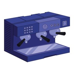 Vector illustration of a coffee maker 