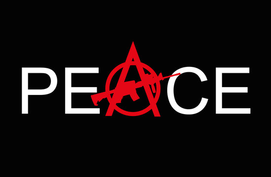 Anarchy symbol with typography slogan.Anarchism symbol for t shirt printng design, t shirt graphics, tee print design.