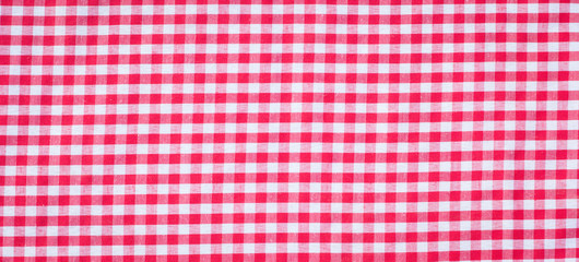 texture of red checkered picnic blanket