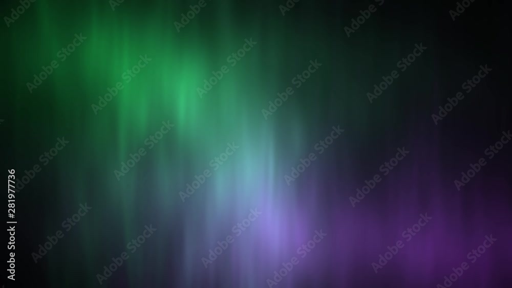Wall mural abstract animated background simulating the effect of the northern lights