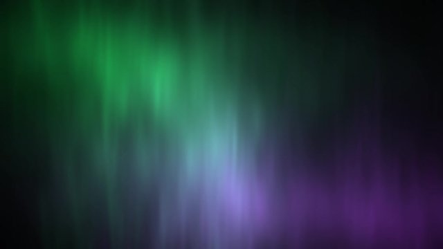 Abstract animated background simulating the effect of the northern lights