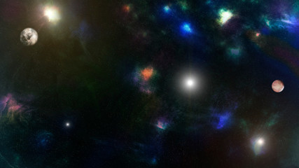 Obraz na płótnie Canvas Background of galaxy and stars