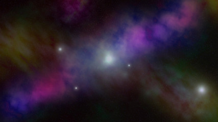 Background of galaxy and stars