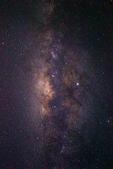 Milky Way Galaxy rising in Sabah Malaysia Asia. Image contain noise and grain due to high ISO. Image also contain soft focus and blur due to long exposure and wide aperture.