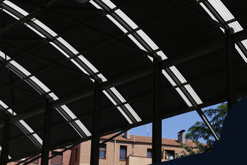 Interior of an industrial building