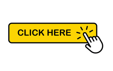 Click here button with hand clicking icon