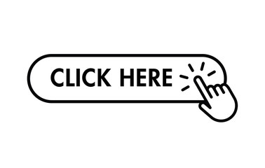 Click here button with hand clicking icon
