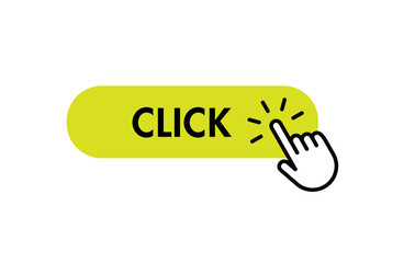 Click here button with hand clicking icon