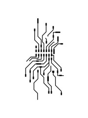 design cool cpu leitungen draht verkabelung computer nerd clipart logo geek internet software programmierer daten kern prozessor informatiker rechner laptop gerät PC bauen