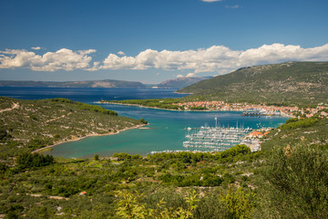 Panoramic view to the Losinj island, Croatia