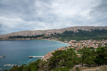 Fototapeta na wymiar Panoramic view to the Losinj island, Croatia