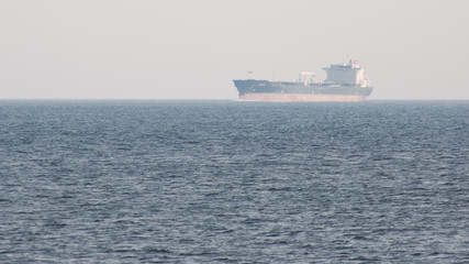 cargoship in the sea