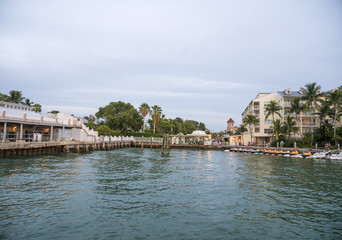 Key west view on a sunny day. Miami, Florida