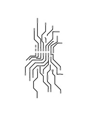 cool cpu leitungen draht verkabelung computer nerd design clipart logo geek internet software programmierer daten kern prozessor informatiker rechner laptop gerät PC bauen