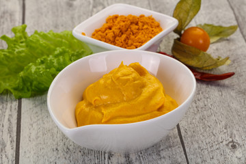 Curry sauce in the bowl